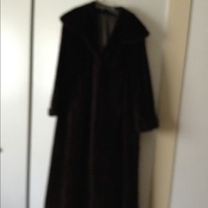 Beautiful full length Sheared Beaver real fur coat